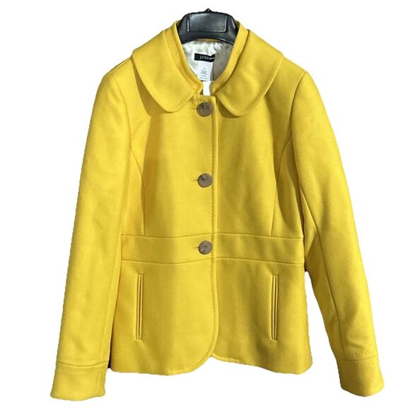 J. Crew Jackets & Blazers - J. Crew Double-Serge Wool Jacket in yellow from their holiday 2008 Sz 2